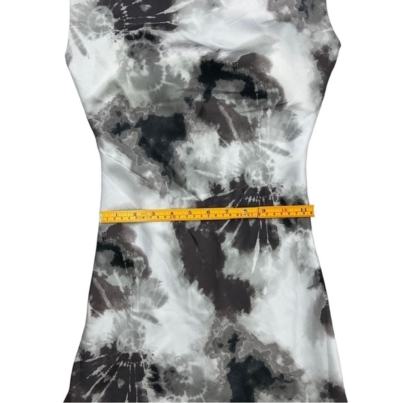 Dear Moon Cowl Neck Tie Dye Print Lined Juniors Mini Dress Sz 0 Stretchy Lined - Picture 8 of 12